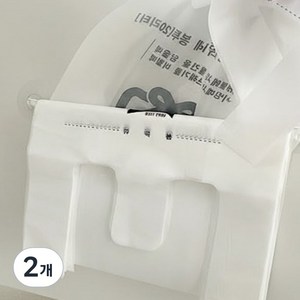 쉬핑 쓰레기봉투걸이 종량제 20L 정리, 2개, 화이트