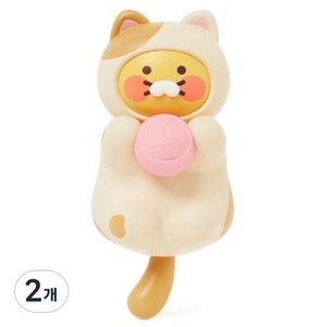 카카오프렌즈 냥냥고양이 춘식이 차량용방향제 캐릭터 송풍구형 피규어 디퓨져 새차선물 귀여운차량용품, 2개, 플로랄