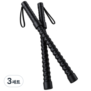 엠제이이음 배틀로프 크로스핏 홈트 코어 전신운동, 3세트, 매트 블랙