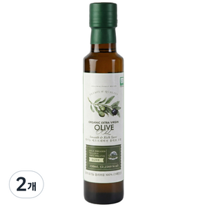 올리오리아 피쿠알 유기농 엑스트라버진 올리브오일 최고급 단일 품종 스페인, 2개, 250ml