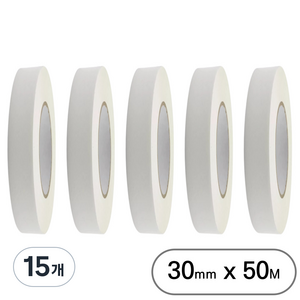 아트위브 대용량 종이 마스킹 테이프 아이보리 30mm (50M), 15개