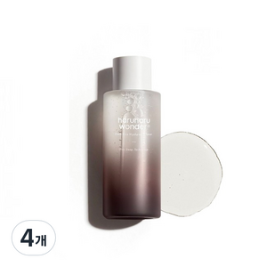 하루하루 원더 블랙 라이스 히알루로닉 토너, 4개, 150ml
