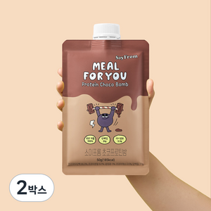 소이프롬 스위치온 혈당 다이어트 밀포유 초코 프로틴밤 식물성 고단백질 30g 포함 쉐이크 보충제, 2박스, 350g
