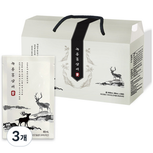녹용홍삼애, 3개, 80ml
