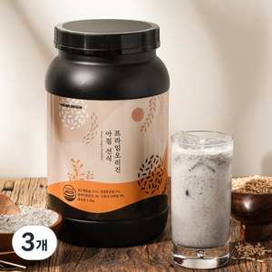 [바로 갈아 넣은] 프라임오리진 아침대용 검은콩 귀리 병아리콩 선식, 3개, 1.2kg