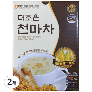 부드러운 천마와 든든한 시리얼 더조은 천마차, 18g, 36개입, 2개