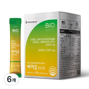 바이오파파 BPP 리포좀 글루타치온 비타C 바이오 화이트, 6개, 90g