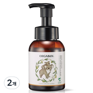 오가본 씨앗품은 유기농 순한 유아용 샴푸앤바쓰, 280ml, 2개