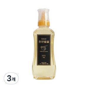 자연에서 온 지리산 자연벌꿀 자연산 아카시아꿀, 500g, 3개