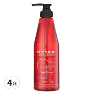 과일나라 컨퓸 슈퍼하드 헤어젤 레드, 600ml, 4개