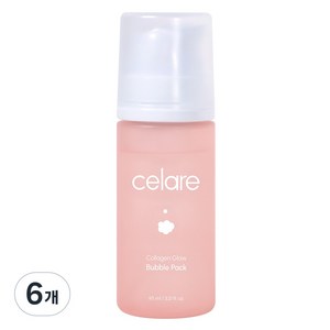 셀레어 콜라겐 글로우 버블 팩, 6개, 95ml