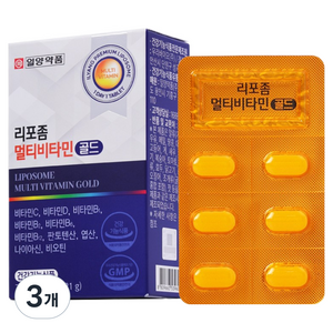 일양약품 리포좀 멀티비타민 골드-리포좀 제형기술 종합비타민, 3개, 30정