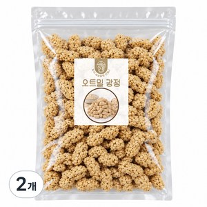 주5일 바삭바삭한 한입간식 귀리 오트밀강정, 2개, 400g