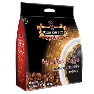 티엔아이킹커피 퓨어블랙 인스턴트 커피, 2g, 100개입, 1개