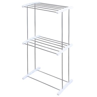 PaN EASY LIFE 不鏽鋼迷你雙層曬衣架, 白色