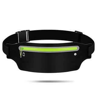 C-ROI 超輕量防水運動腰包, 1個, 黑色螢光