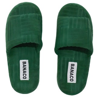 banaco Vivid 毛圈布室內拖鞋, 綠色, 1個