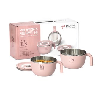 키친아트 라팔 스테인레스 핸들 라면기 2종 세트, 1개