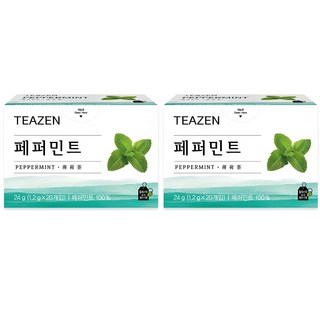 티젠 페퍼민트 티백, 1.2g, 20개입, 2개