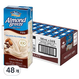 아몬드브리즈 초콜릿, 190ml, 48개