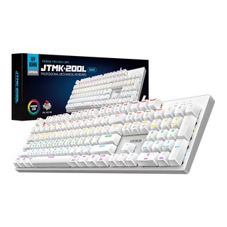 JOYTRON 電競機械鍵盤, 白色, JTMK-200L, 紅軸