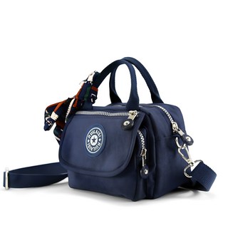 LULU 女款休閒收納斜背包+配件 隨機出貨, 藍色