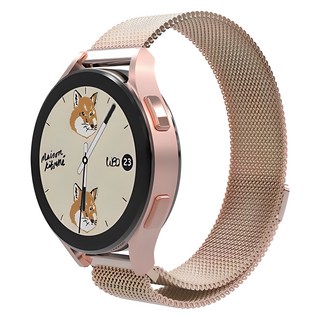 rorentech Galaxy Watch 兼容磁吸金屬錶帶, 1個, 玫瑰金