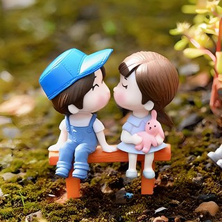 의자 커플 피규어, 블루