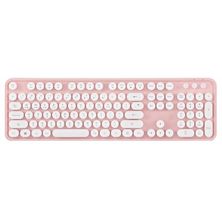 엑토 레트로 무선 일반형 키보드, 핑크, KBD-48