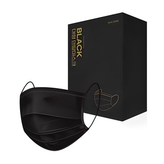 Pro-Worldcup PWX 平面口罩 大, 1個, 黑色, 200個裝