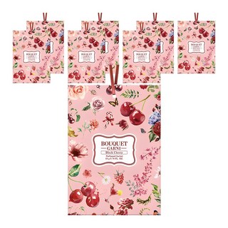 부케가르니 퍼퓸드 샤쉐 옷장방향제 본품, 10g, 8개, 블랙체리