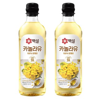 CJ BEKSUL 白雪 芥花油, 900ml, 2個