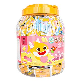 Taeyang Life Health 鯊魚寶寶維他命CD+鋅錠 500入, 水蜜桃口味, 650g, 1罐