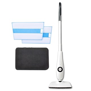 한경희생활과학 원터치 스팀청소기 + 초극세사패드 2p, 화이트, SLO-500BL