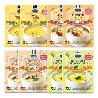 폰타나 컵수프 머쉬룸 2p + 콘 2p + 브로콜리 2p + 어니언 2p, 480g, 1세트