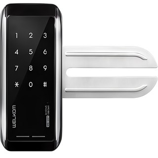 SOLITY 翼型密碼專用智慧玻璃門門鎖 WG-10N, 客戶自行安裝