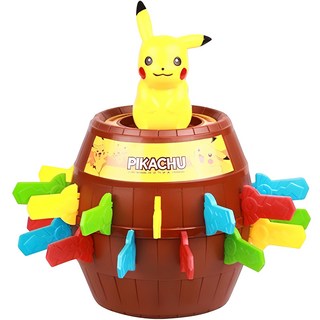 PoKeMoN 寶可夢 皮卡丘造型彈跳海盜桶玩具組, 混色, 1個