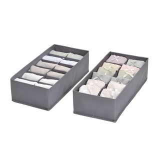코멧 홈 프리미엄 속옷정리함 12칸 2개입, 그레이, 2개