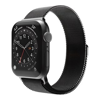 Sinjimoru Apple Watch 相容米蘭式錶帶, 1個, 黑色