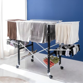 아임홈리빙 라인 스탠다드 접이식 빨래건조대, 블랙