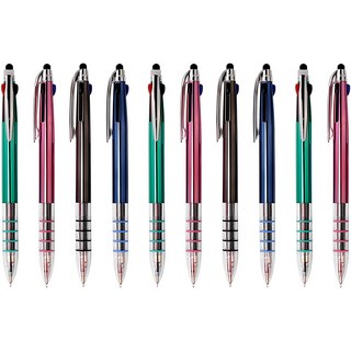 나노젯 3색 UV터치 볼펜 0.7mm, 랜덤 발송, 10개