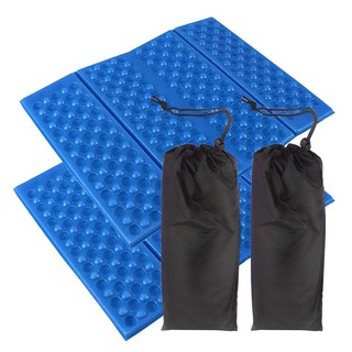 다인네 접이식 휴대용 4단 방석 2p + 파우치 2p 세트, 랜덤 발송