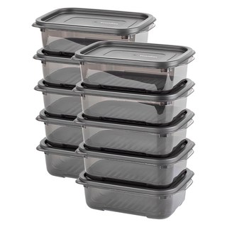 이지앤프리 블랙킵 에디션 냉장고 정리 용기 750ml, 10개입, 1세트