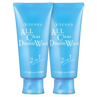 센카 올 클리어 더블 워시 A 클렌징 폼, 120g, 2개