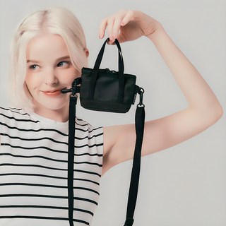 希克斯 Leaf 迷你斜背包 SS-8505, 黑色