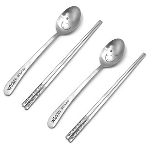 윙커 수저세트 어린이 수저세트, 숟가락 + 젓가락, 2세트