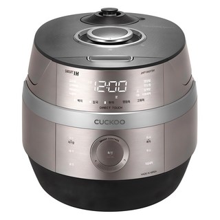 CUCKOO 福庫 IH電子壓力鍋 10人份, 優雅銀, CRP-JHP1060FSM