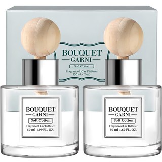 BOUQUET GARNI 車用擴香瓶, 2入, Soft Cotton