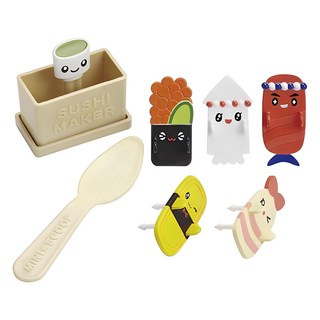 TORUNE 壽司模具 + 飯勺 + 5入裝飾籤套組 P3247, 1套