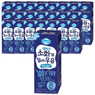 Denmark 無乳糖牛乳 原味, 190ml, 24入